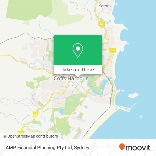 AMP Financial Planning Pty Ltd map