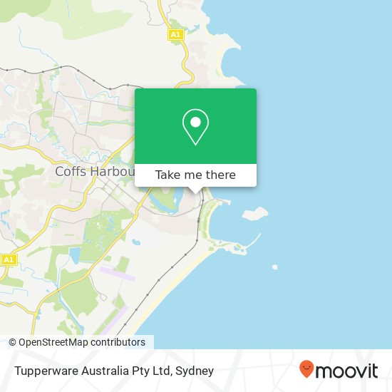 Tupperware Australia Pty Ltd map