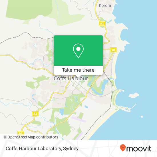 Coffs Harbour Laboratory map