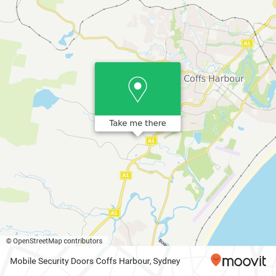 Mapa Mobile Security Doors Coffs Harbour