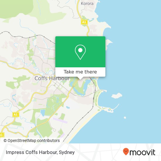 Impress Coffs Harbour map