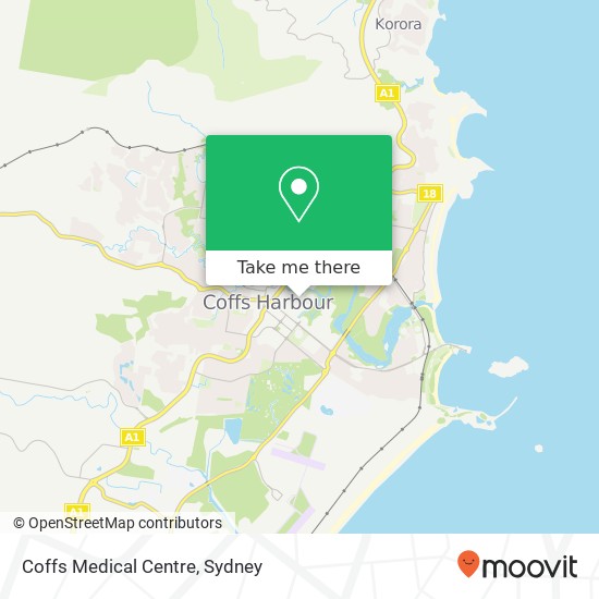 Coffs Medical Centre map