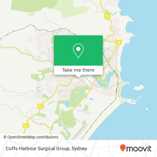 Coffs Harbour Surgical Group map