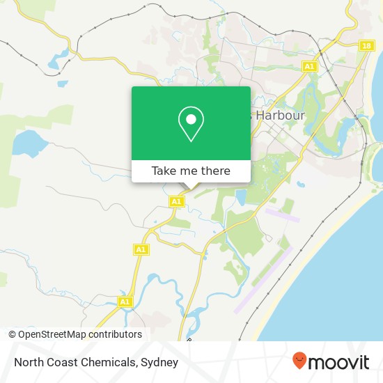 North Coast Chemicals map