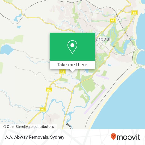 A.A. Abway Removals map