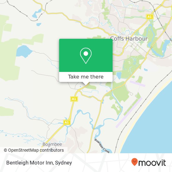 Mapa Bentleigh Motor Inn