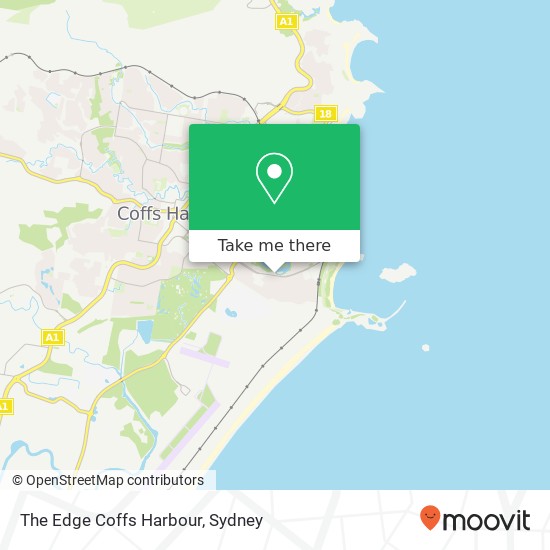 The Edge Coffs Harbour map