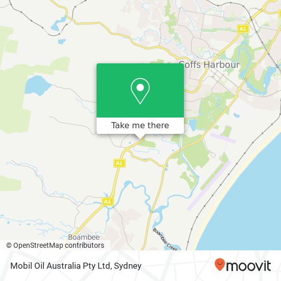 Mapa Mobil Oil Australia Pty Ltd