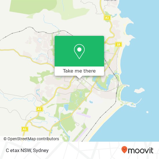 Mapa C etax NSW