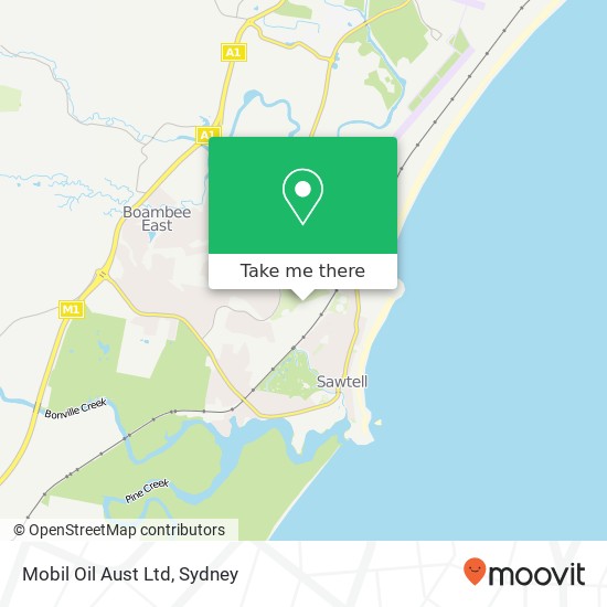Mobil Oil Aust Ltd map
