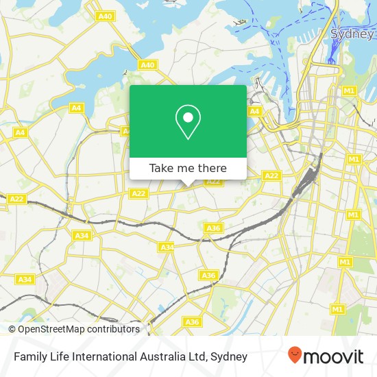 Mapa Family Life International Australia Ltd