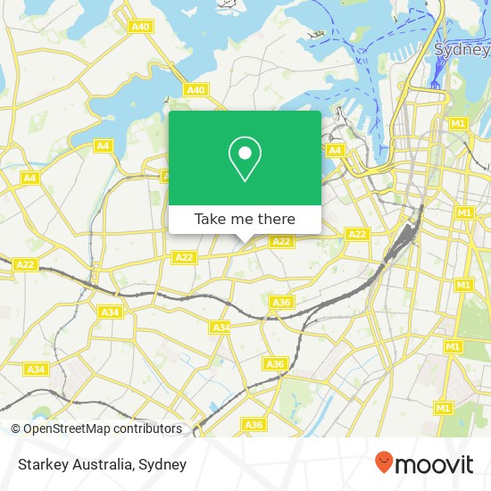 Starkey Australia map