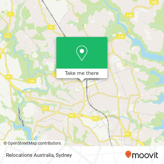 Relocations Australia map