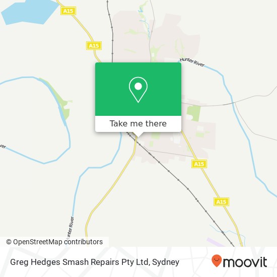 Greg Hedges Smash Repairs Pty Ltd map