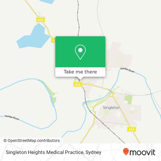 Mapa Singleton Heights Medical Practice