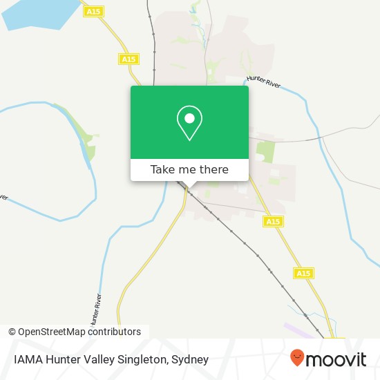 IAMA Hunter Valley Singleton map
