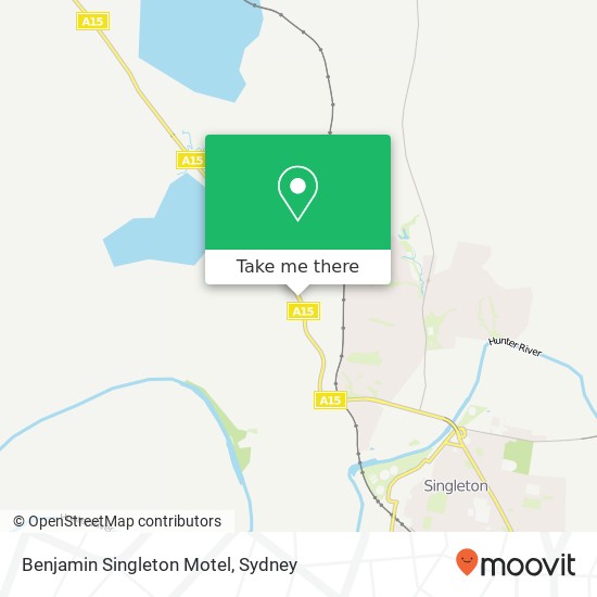 Mapa Benjamin Singleton Motel