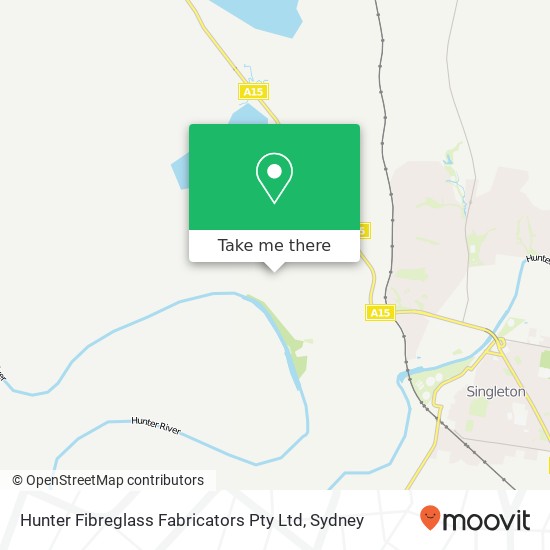 Hunter Fibreglass Fabricators Pty Ltd map