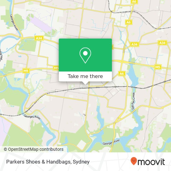 Parkers Shoes & Handbags map