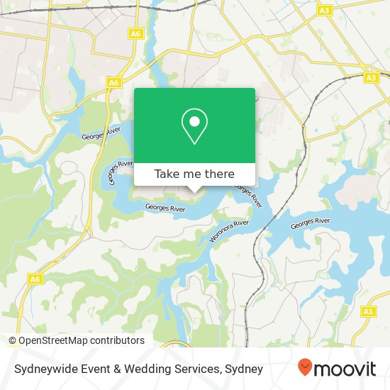 Sydneywide Event & Wedding Services map