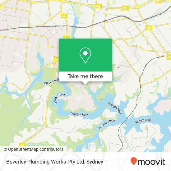 Mapa Beverley Plumbing Works Pty Ltd