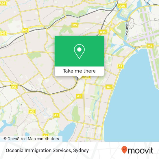 Oceania Immigration Services map