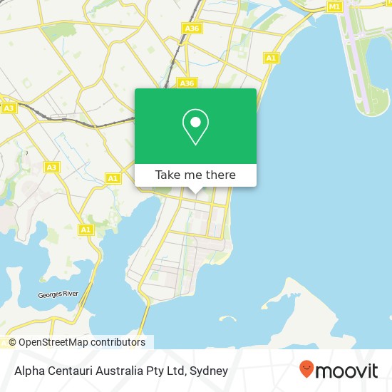 Mapa Alpha Centauri Australia Pty Ltd