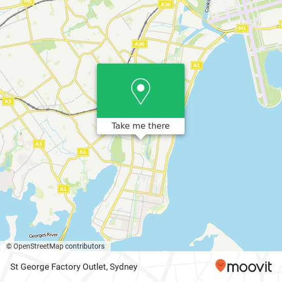 St George Factory Outlet map