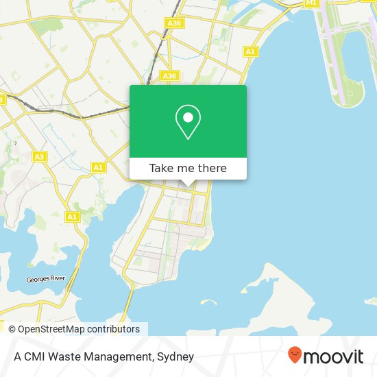 Mapa A CMI Waste Management