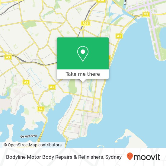 Mapa Bodyline Motor Body Repairs & Refinishers