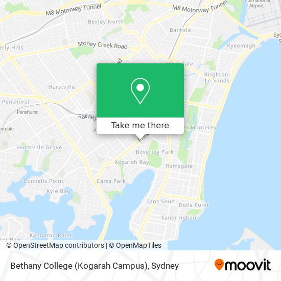 Mapa Bethany College (Kogarah Campus)