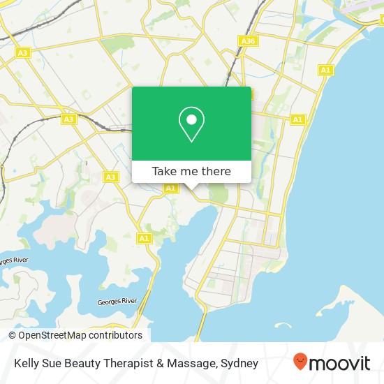 Mapa Kelly Sue Beauty Therapist & Massage