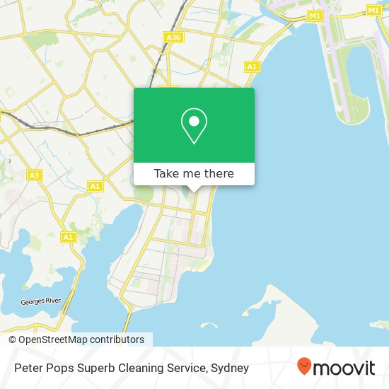 Peter Pops Superb Cleaning Service map