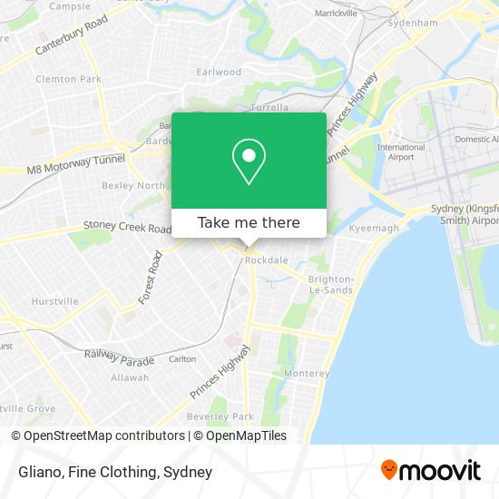 Gliano, Fine Clothing map