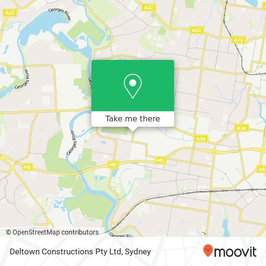 Mapa Deltown Constructions Pty Ltd