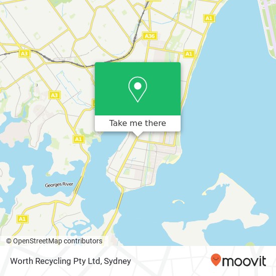 Worth Recycling Pty Ltd map