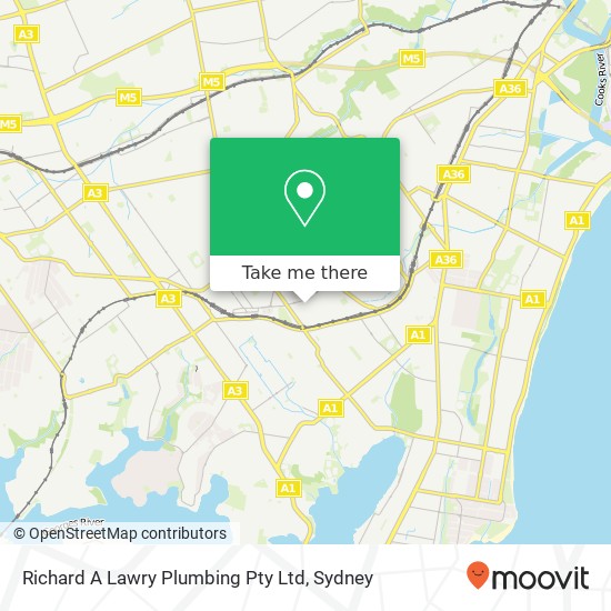 Richard A Lawry Plumbing Pty Ltd map