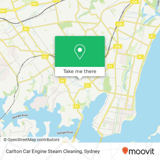 Carlton Car Engine Steam Cleaning map