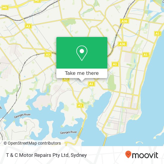 T & C Motor Repairs Pty Ltd map