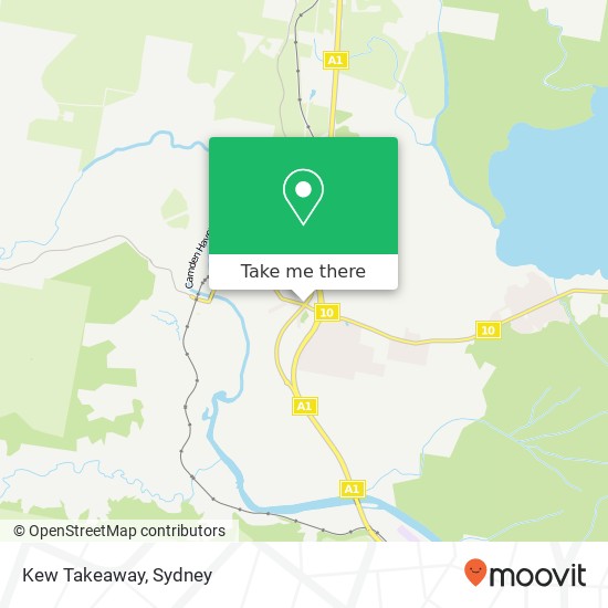 Kew Takeaway map