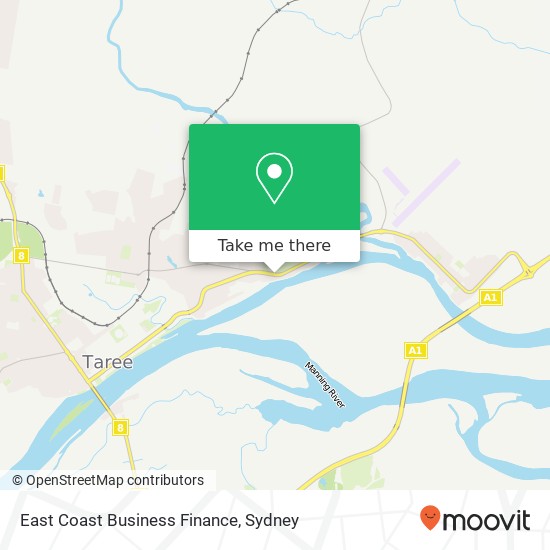 Mapa East Coast Business Finance
