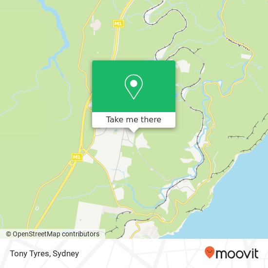 Tony Tyres map