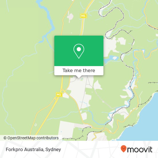 Mapa Forkpro Australia