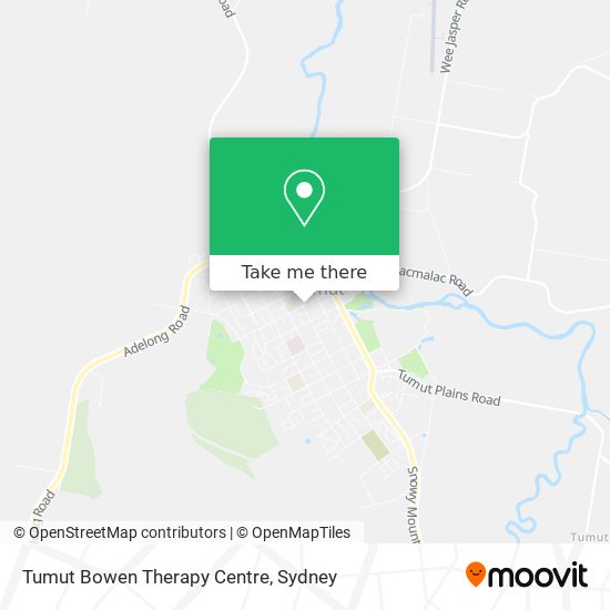 Tumut Bowen Therapy Centre map