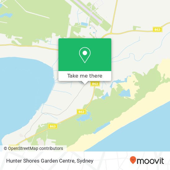 Mapa Hunter Shores Garden Centre