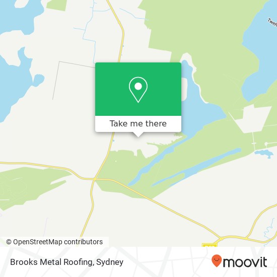 Brooks Metal Roofing map