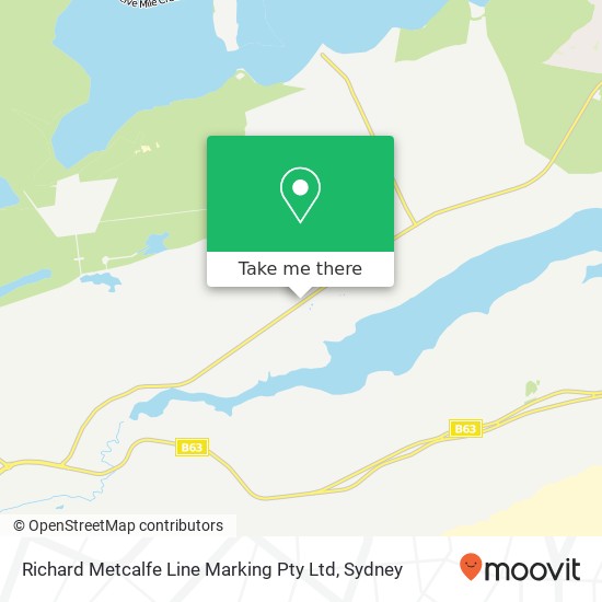 Richard Metcalfe Line Marking Pty Ltd map