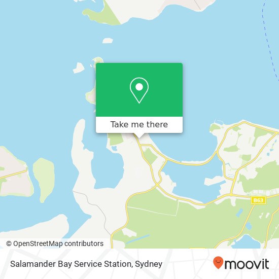 Salamander Bay Service Station map