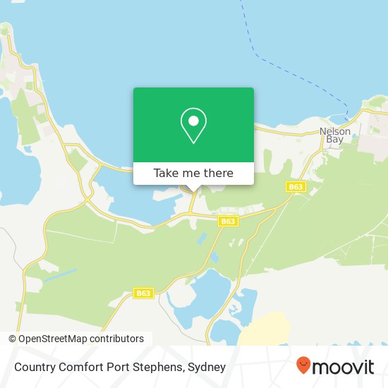 Country Comfort Port Stephens map