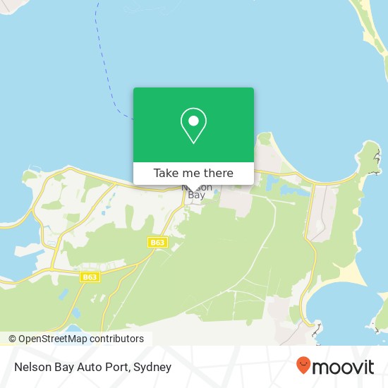 Mapa Nelson Bay Auto Port